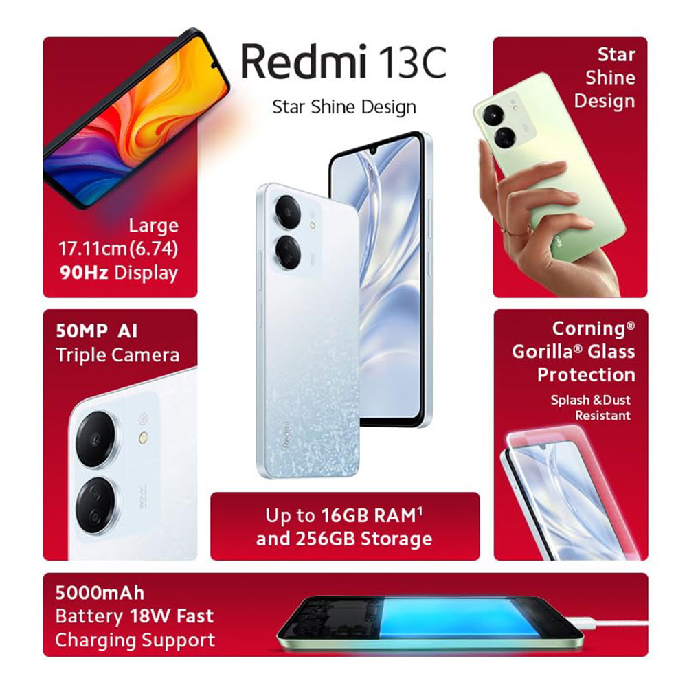 Xiaomi Redmi 13c - white (2)