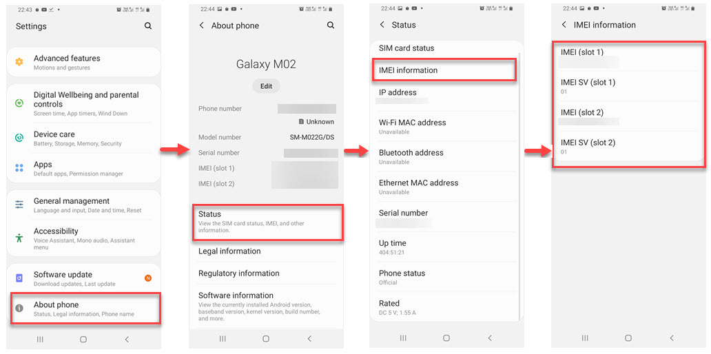 یافتن imei در اندروید