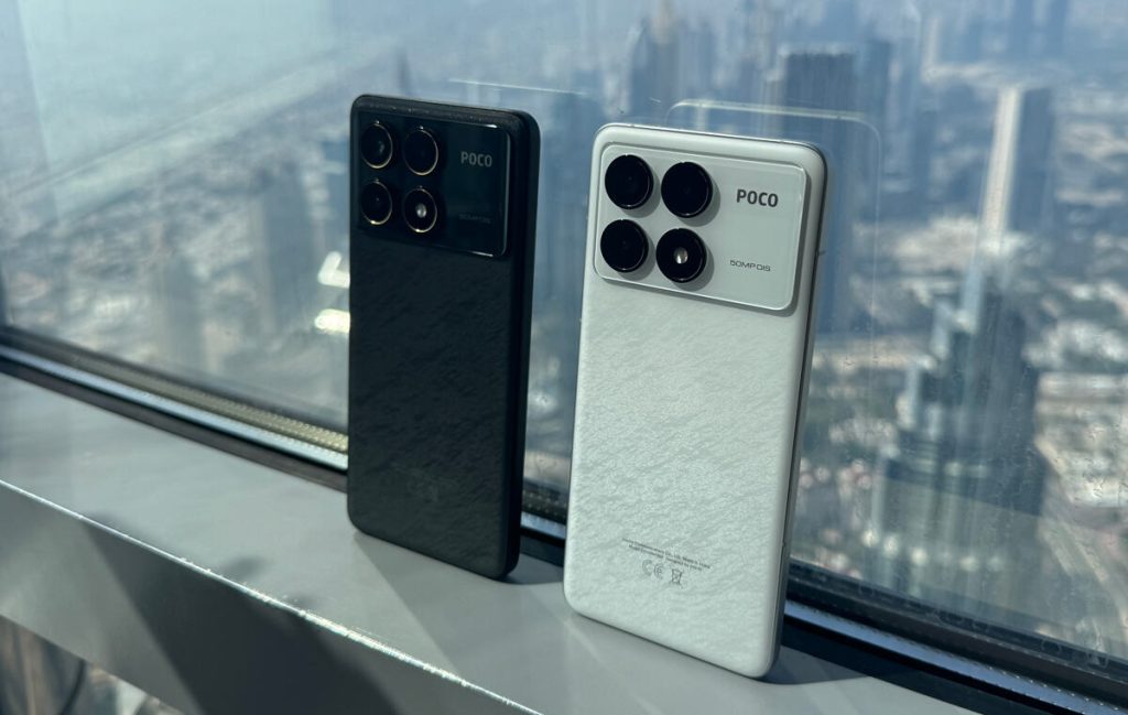 بدنه پشتی پوکو اف ۶ پرو رنگ سفید و مشکی