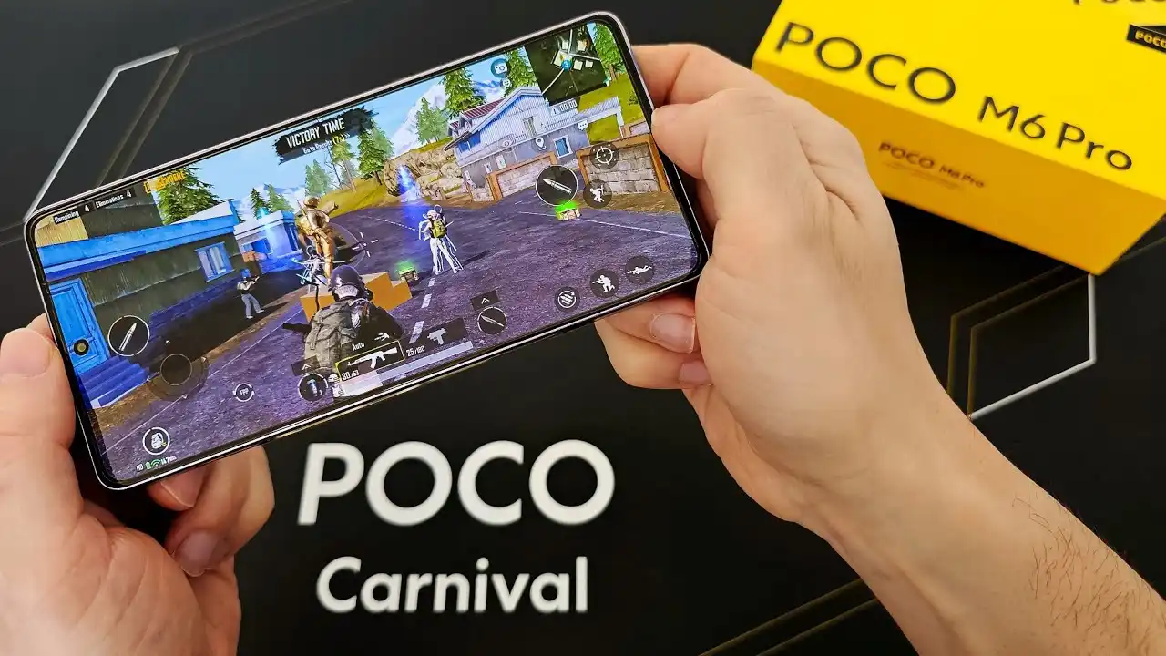 تست گیم poco m6 pro 4g