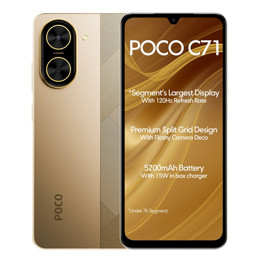 گوشی موبایل شیائومی مدل Poco C71 ظرفیت ۱۲۸ گیگابایت رم ۴ گیگابایت