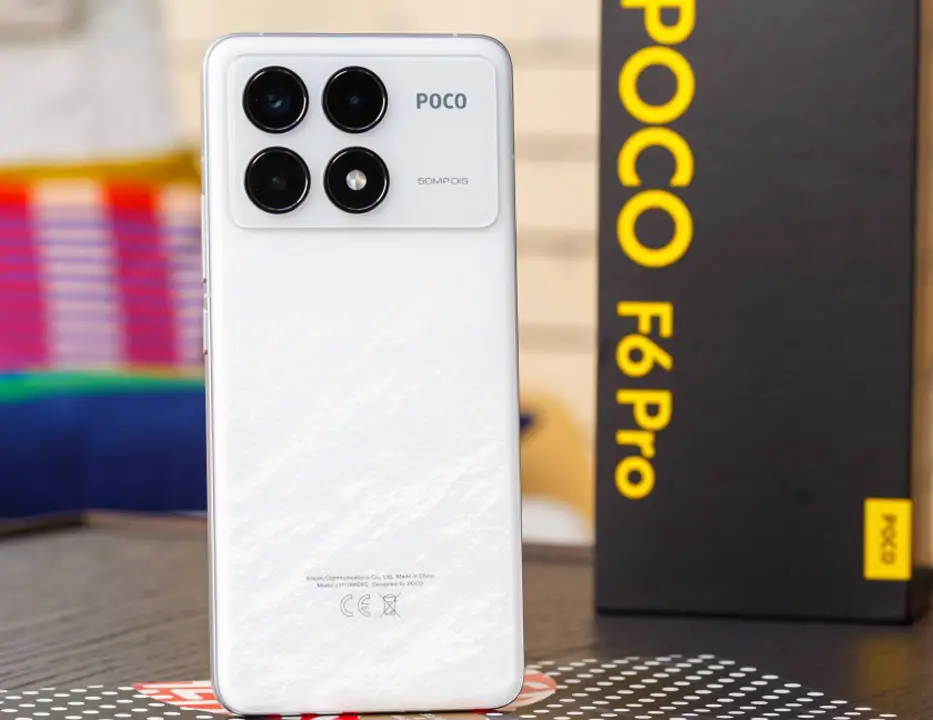 گوشی poco f6 pro شیائومی رنگ سفید