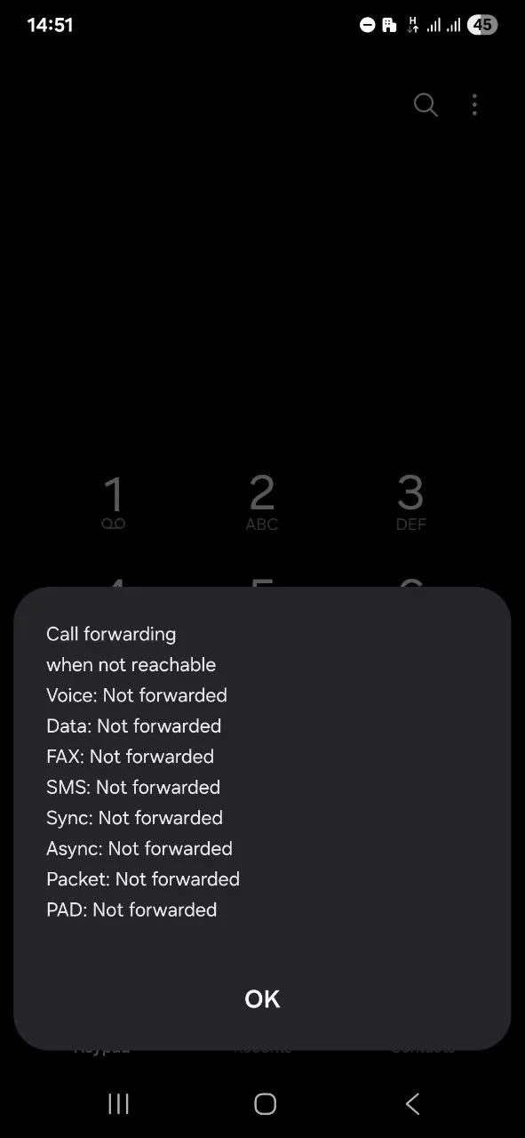 کد بررسی دایورت تماس هنگام در دسترس نبودن در اندروید