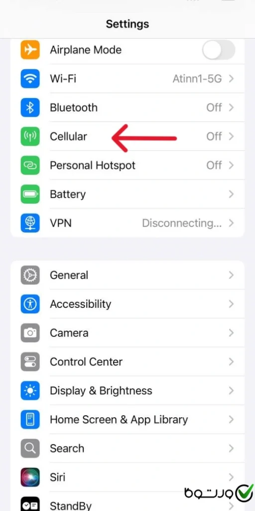تنظیمات اینترنت ایرانسل ایفون ۰۱