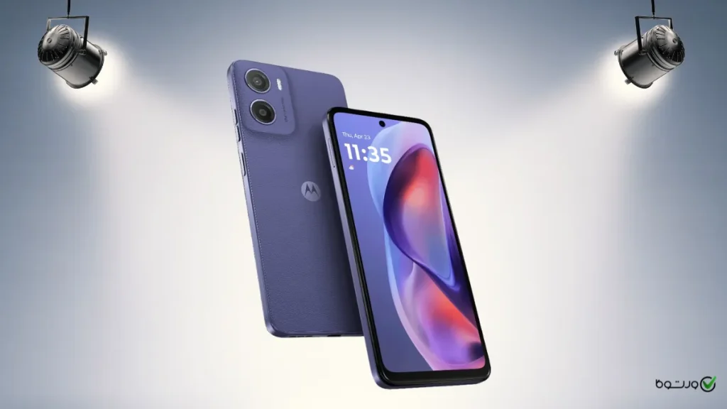 گوشی موتورولا موتو e15 رنگ بنفش