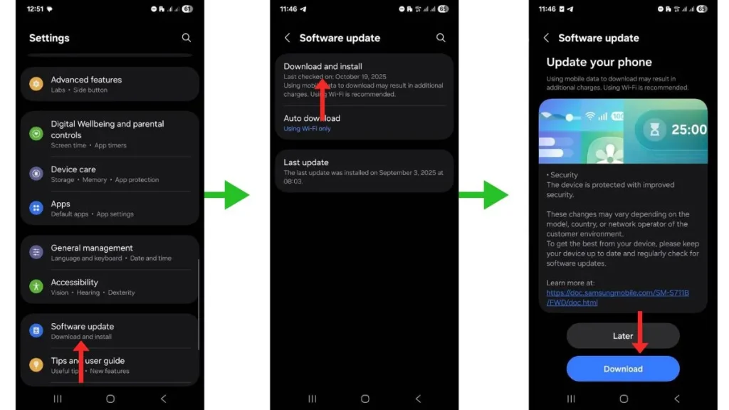 روش بروزرسانی نرم افزار گوشی سامسونگ