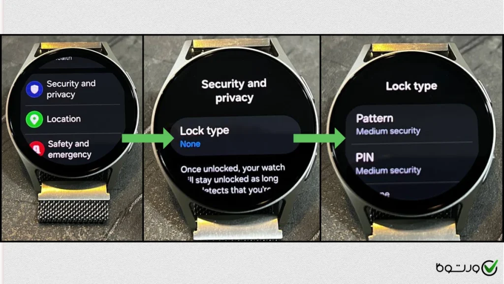 تعبیه قفل صفحه