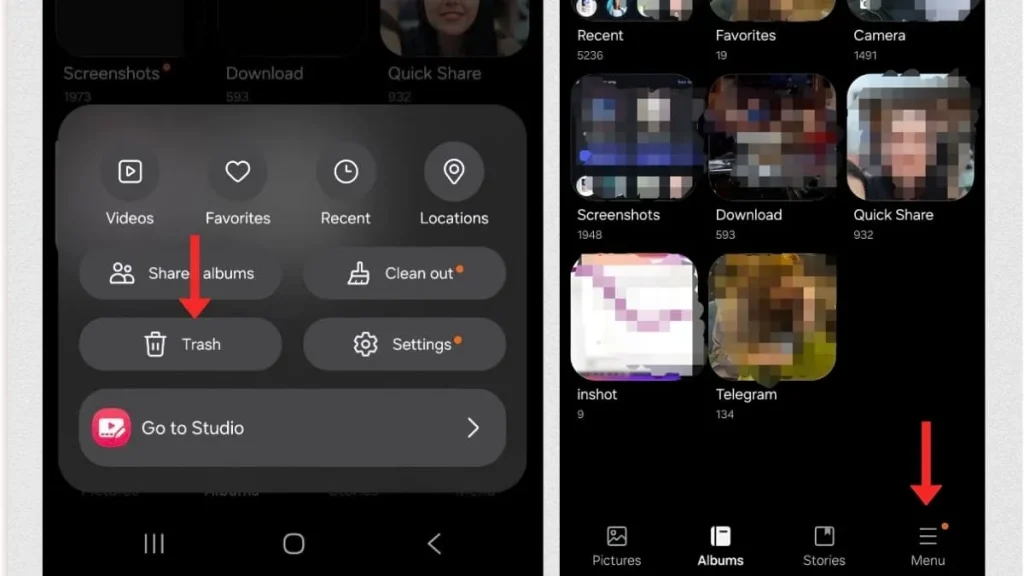 آموزش بازیابی از گالری سامسونگ