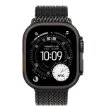 Apple Watch Ultra 3 Black Titanium Case with Titanium Milanese band