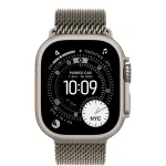 Apple Watch Ultra 3 Natural Titanium Case with Titanium Milanese band