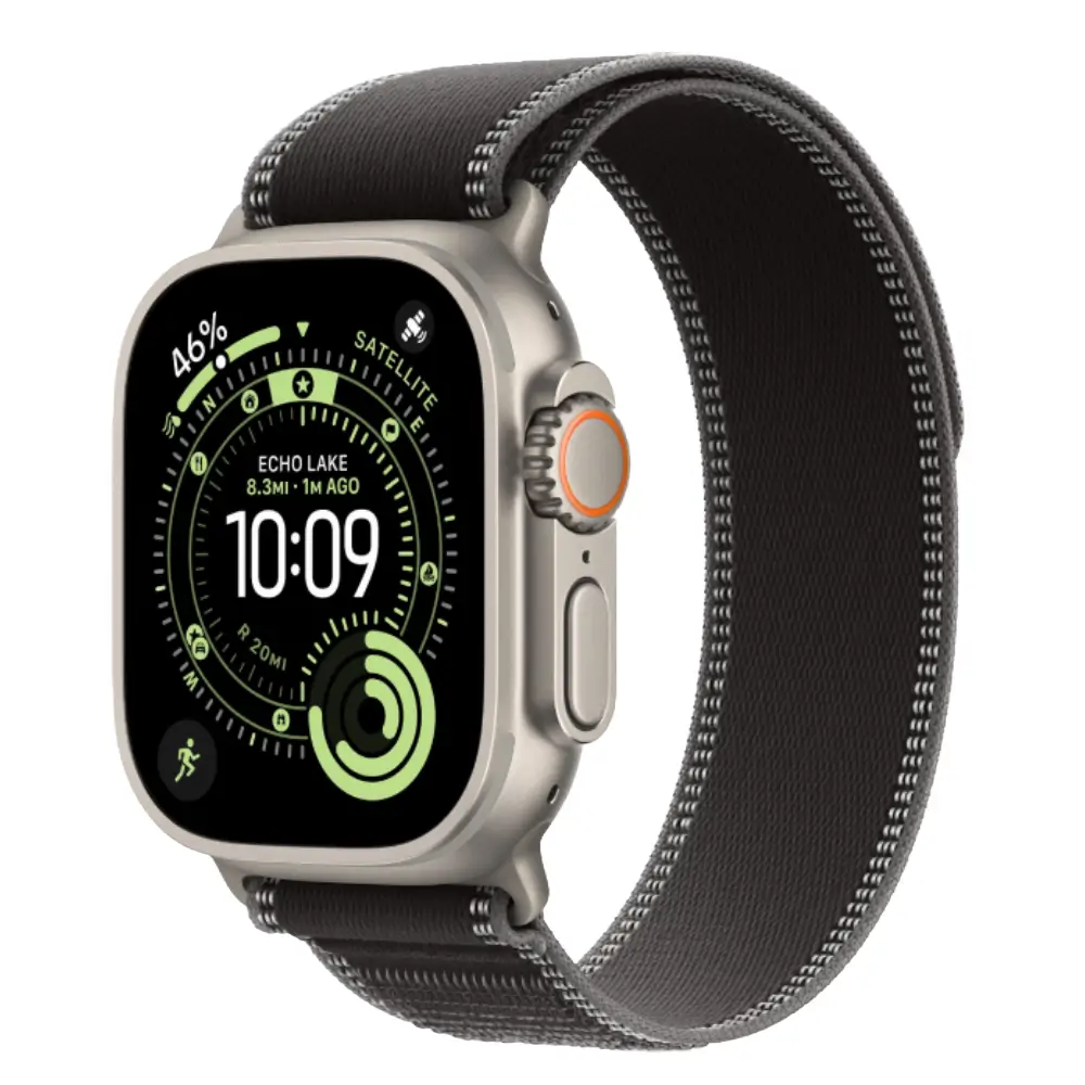 اپل واچ اولترا ۳ سایز ۴۹ میلی‌متری مدل Natural Titanium Case با بند Trail