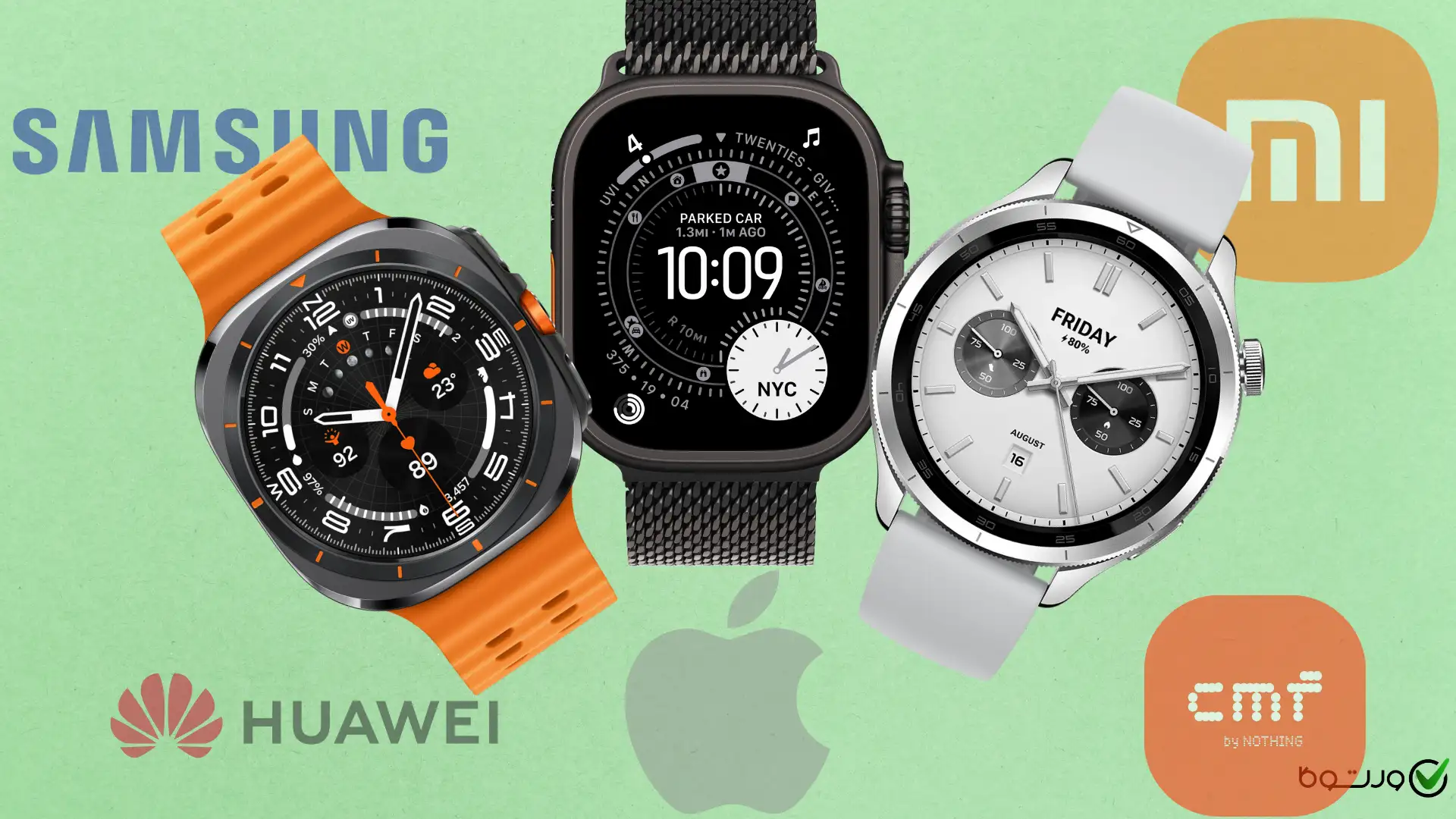 بهترین برند ساعت هوشمند - راهنمای خرید جامع