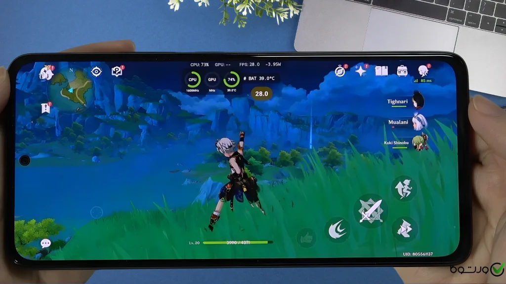 تست گیم ردمی نوت ۱۴ ۴جی