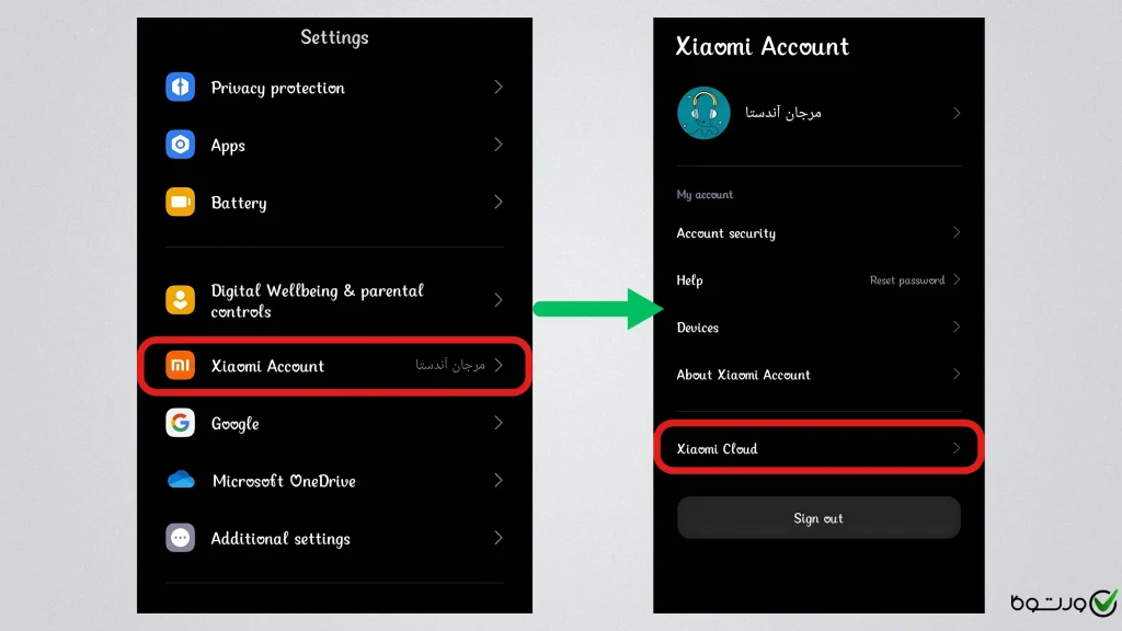 فضای ابری گوشی شیائومی کجاست؟